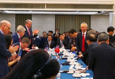 副總理劉鶴出現在中美副部級貿易談判會場