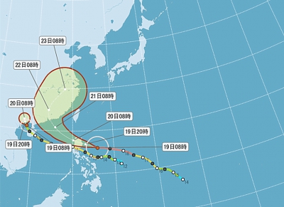 星期五中午香港掛8號風球