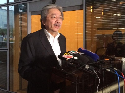 曾俊華：不再重複回答特首選舉問題