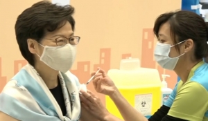 特首打第二劑科興﹕接種率不錯但可更好