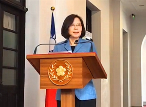 蔡英文明確表示不簽兩岸和平協議