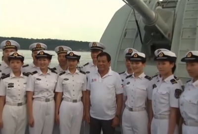 菲律賓總統杜特爾特率國防官員參觀長春艦