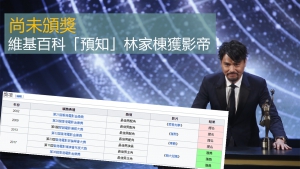 尚未頒獎 維基百科「預知」林家棟獲影帝！