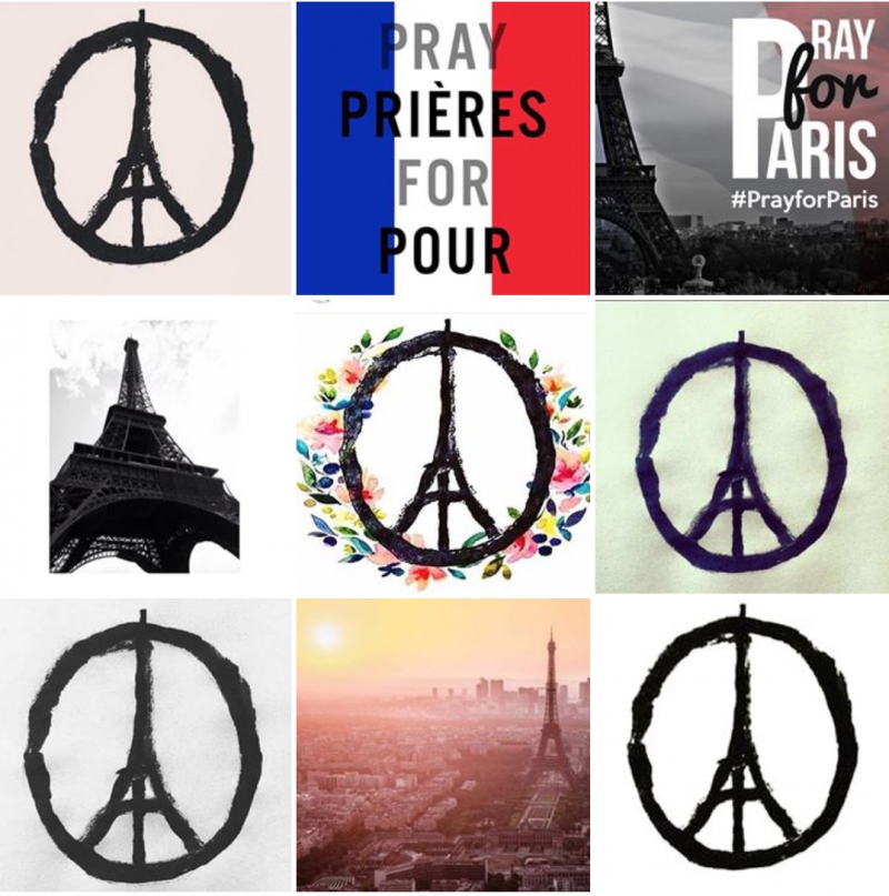 為巴黎，為世界，祈禱 #PRAYFORPARIS
