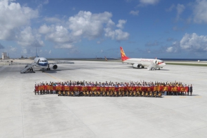永暑礁機場昨進行民航機升降測試