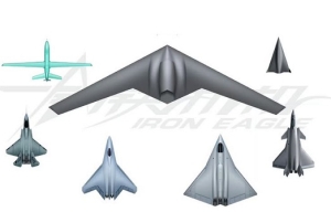 新疆衛星照片 發現中國超大型飛翼機
