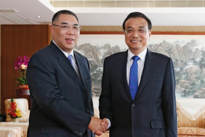 李克強抵達澳門出席中葡論壇部長級會議