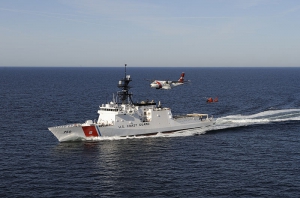 美國海岸防衛隊船艦也來湊熱鬧穿越台海