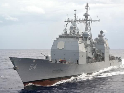 美國兩艘軍艦周一再闖台灣海峽