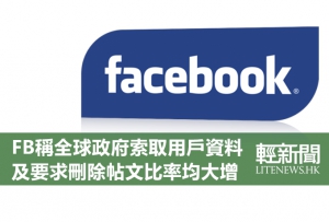 FB爆全球政府索取用戶資料比率大增