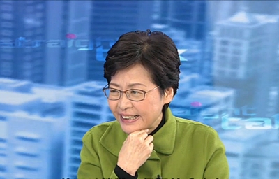 林鄭月娥將民望低原因算在梁振英頭上