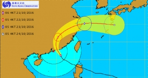 8號西北風球高掛港鐵維持正常服務