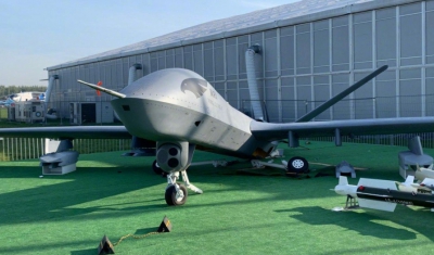中國「翼龍-2」展示機在俄航展遭嚴重破壞
