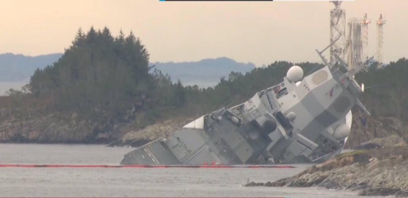 【軍事博評】William：挪威護衛艦被撞擱淺  損失嚴重恐報廢