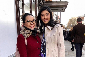 泰前總理英拉潛逃後在倫敦現身逛商場
