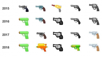 談槍色變？各款Emoji相繼更換「手槍」符號 惟FB企硬
