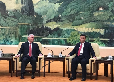 蒂勒森訪華 金正恩測試導彈發動機贈慶