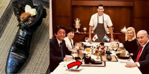 以色列宴請安倍晉三「皮鞋」裝甜品被批失禮