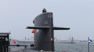 蔡英文見證台灣自行生產潛艦啟動儀式