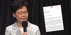 林鄭月娥去信美參議員憂人權民主法案 遭批內容空泛、傀儡