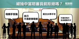 【輕百科】被抽中當陪審員能拒絕嗎？
