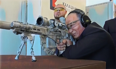 普京試新式狙擊槍 射五發共三彈中靶