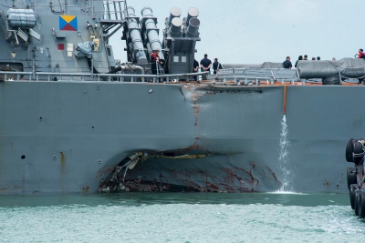 全球美國軍艦停航檢討航行安全