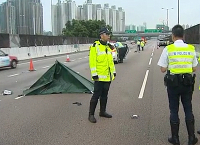 青葵公路的士撼工程車兩死兩傷