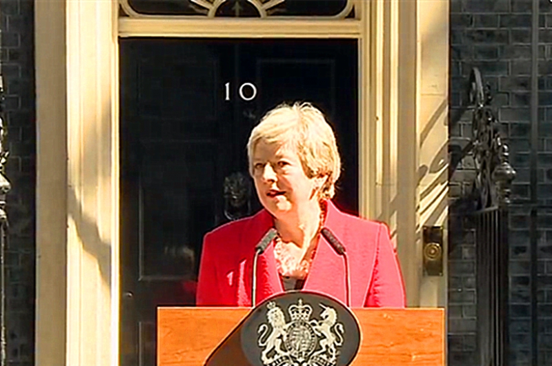 英首相文翠珊眾叛親離今宣布6月7日辭職