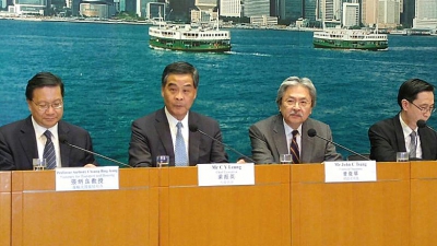 梁振英承認因棕地發展困難而將橫洲二、三期延後