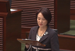 李慧琼呼籲立法會「停火三天」辯論致謝議案