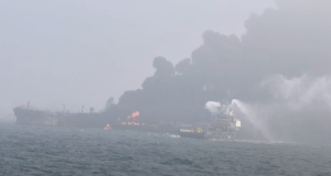 北海40年來最嚴重海難  美軍租賃油輪爆炸棄船