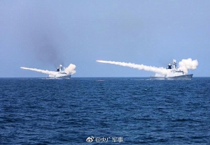 中國三大艦隊首次在黃海及渤海實彈演習