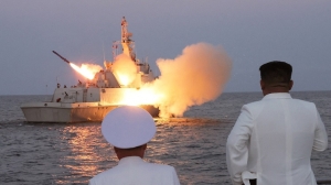 用輕護艦發射巡航導彈　朝鮮展示水上戰略打擊能力