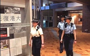 警員在香港大學校園徘徊校方稱會正式投訴