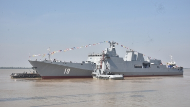緬甸自造隱身護衛艦下水　3500 噸配 16 單元垂發