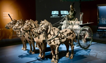 香港歷史博物館展出秦始皇兵馬俑等逾130套秦漢時期珍貴文物