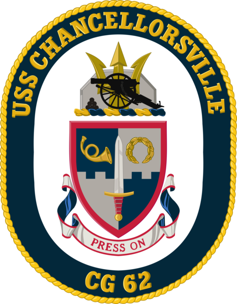 466px USS Chancellorsville CG 62 Crest