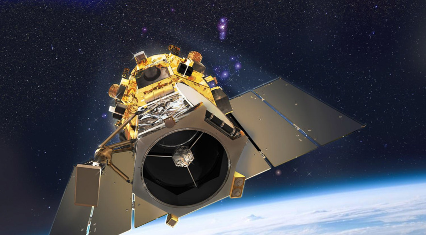 GeoEye illustration Artist's concept of GeoEye-1 satellite.