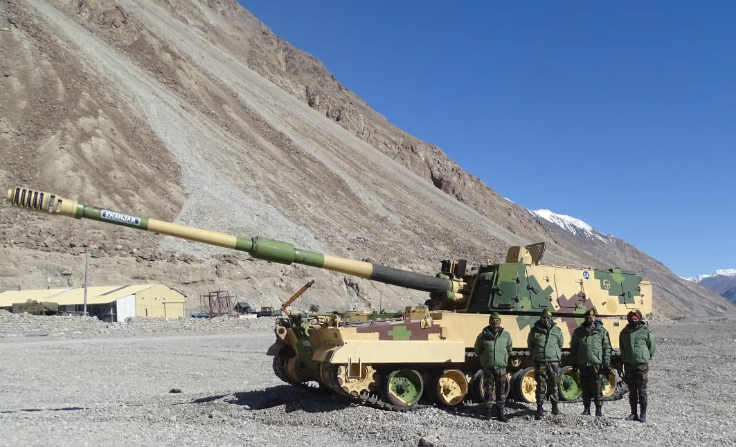 Indian K9 SPH at Ladakh during Indo China Clashes 