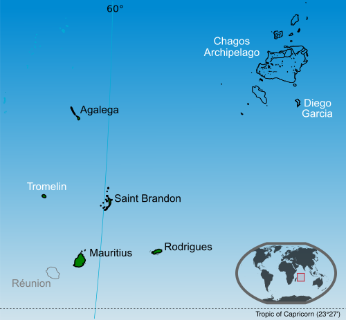 Mauritius claim islands