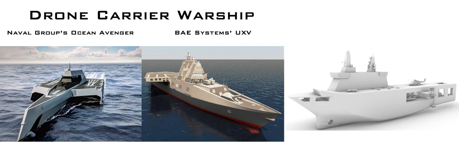 Drone Carrier Warship Ocean Avenger UXV