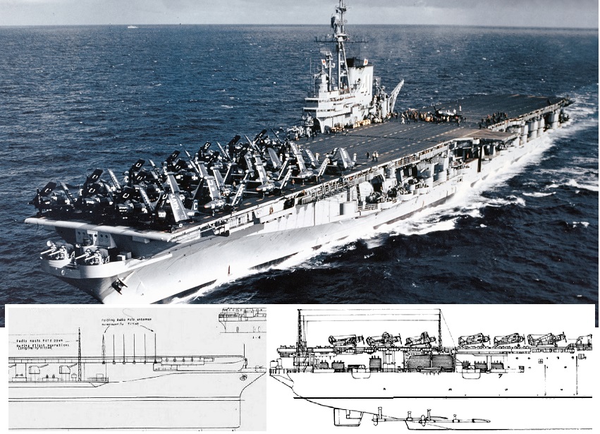 USS Midway CVB 41 steaming off the Firth of Clyde in September 1952
