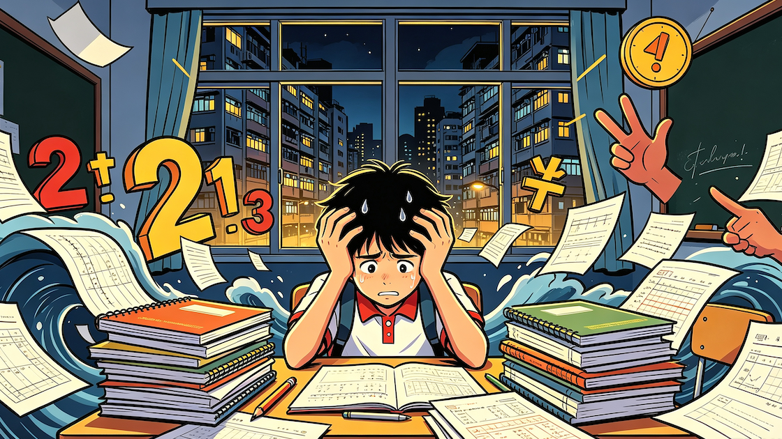 香港學生讀書壓力
